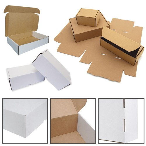 Brown white gift cardboard - brown,