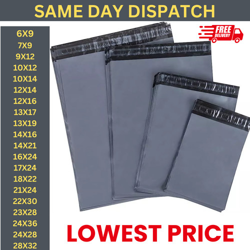 Grey mailing bags - grey,