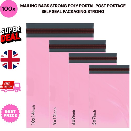 100 parcel bags mixed - 100, sizes