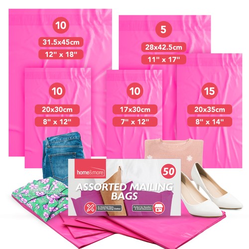 Pink mailing bags - 50,