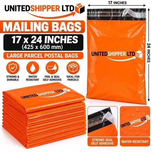 Orange mailing bags - orange,