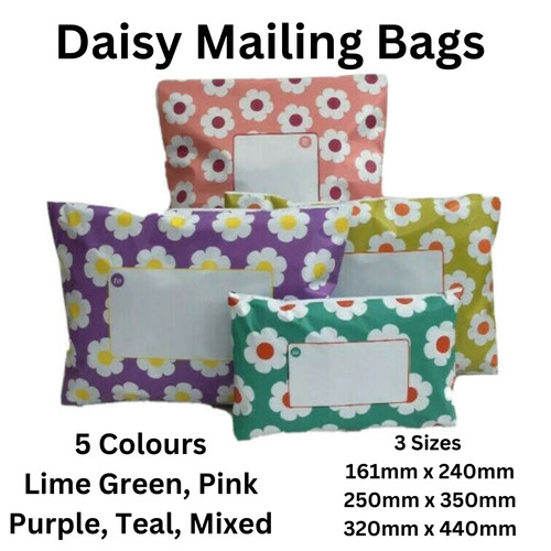 Daisy mailing bags printed - mailing,
