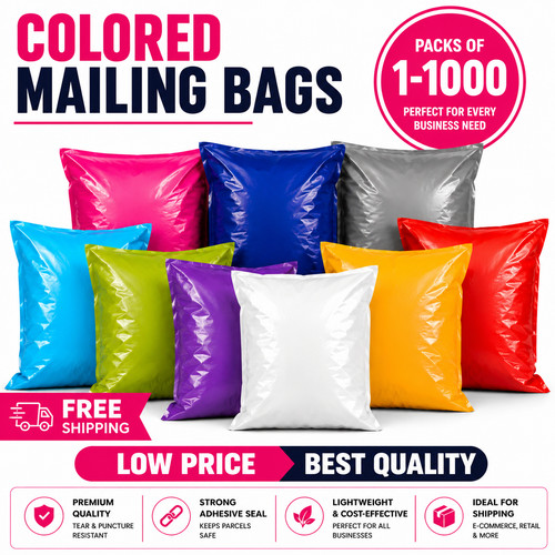 Coloured mailing bags strong - bags,