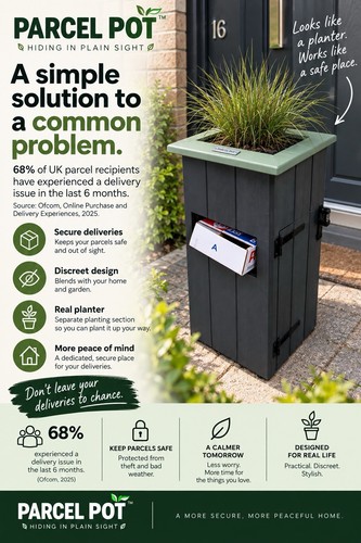 Parcel pot locking - pot, drop