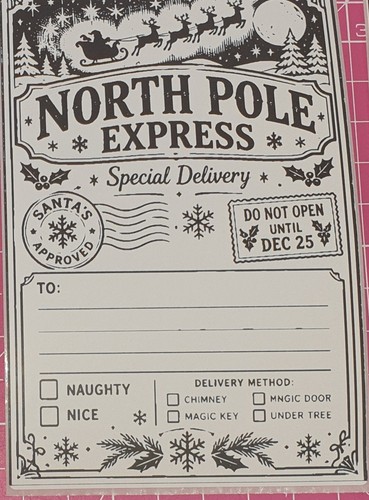 North pole express mail - north,