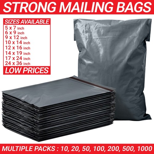 Grey strong mailing mixed bags - grey,