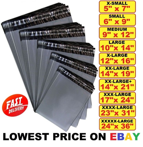 Grey mailing bags poly postage - bags,
