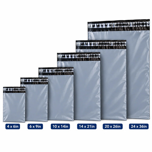 Grey mailing bags strong poly - mailing,