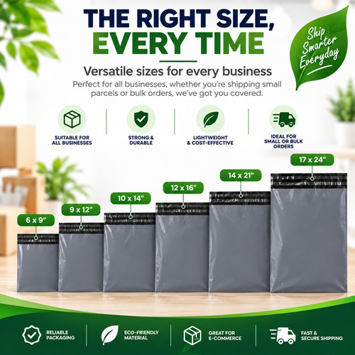 Grey postal mailing bags self - postal,