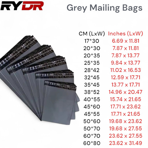 Grey postal bags - grey,