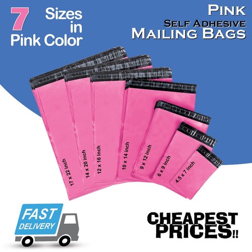Postal pink mailing bags - postal,