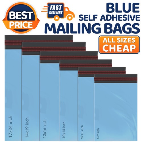 Blue mailing postage - blue, bags