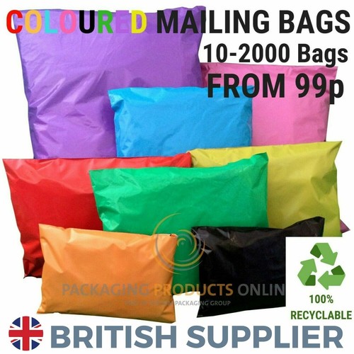 Coloured mailing bags strong - bags,