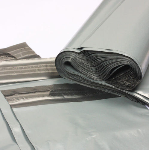 Grey mailing bags polythene - grey,
