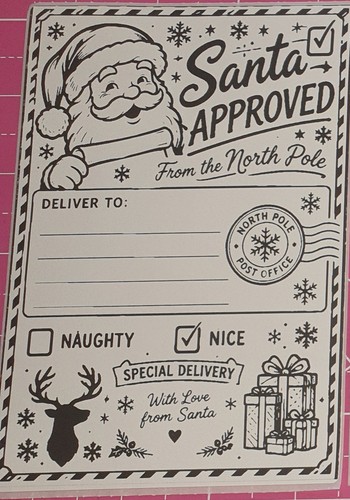 Santa approved personalised - santa,