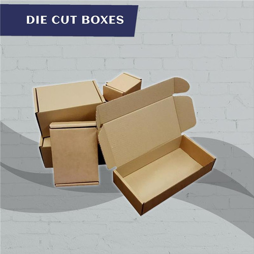 Brown die cut - brown, parcel